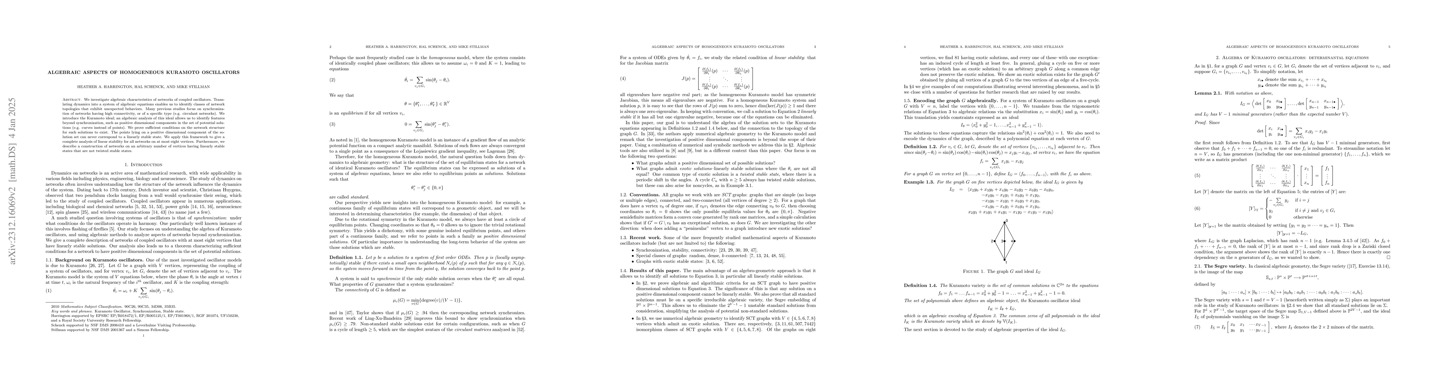 Thumbnail for Kuramoto Oscillators: algebraic and topological aspects