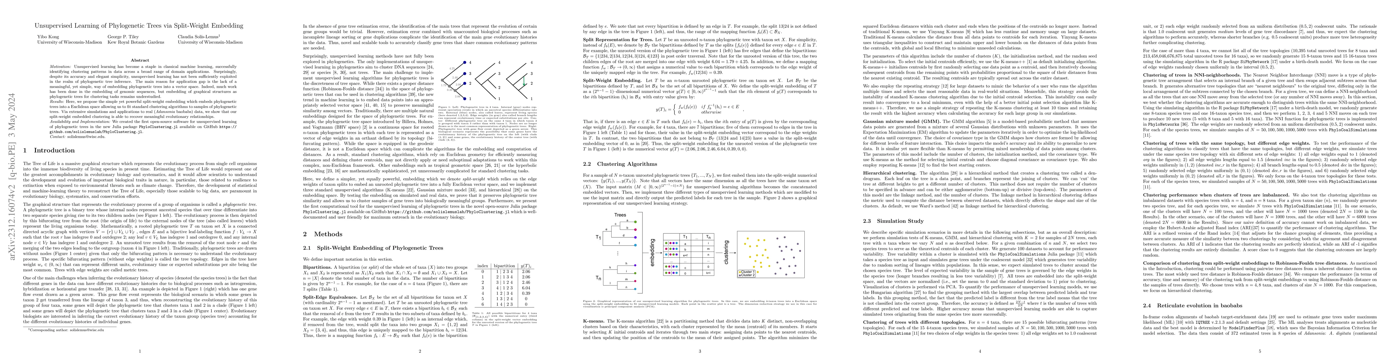 Thumbnail for Unsupervised Learning of Phylogenetic Trees via Split-Weight Embedding