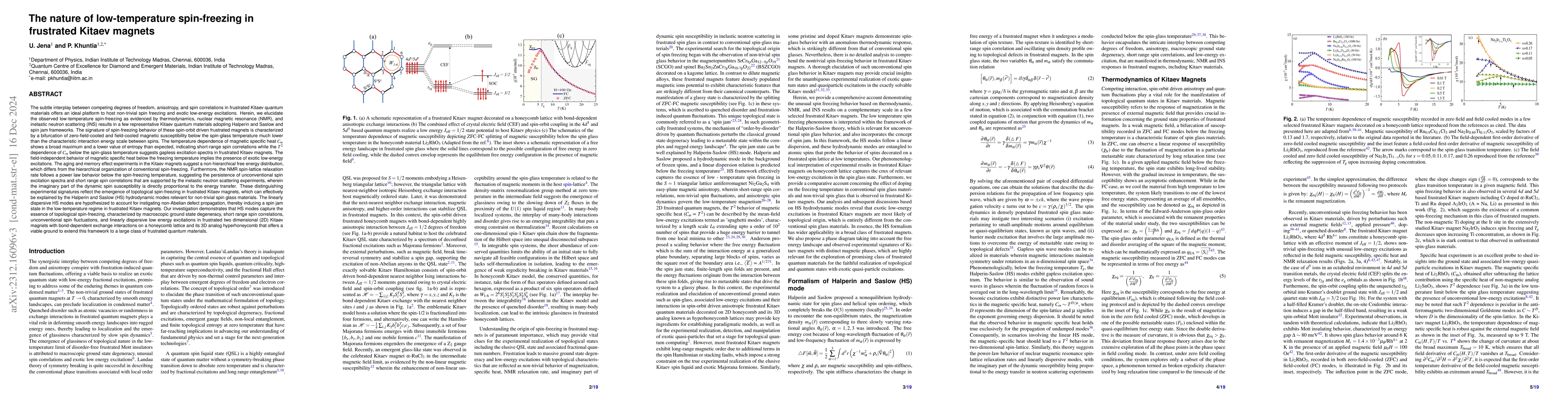Thumbnail for The nature of low-temperature spin-freezing in frustrated Kitaev magnets