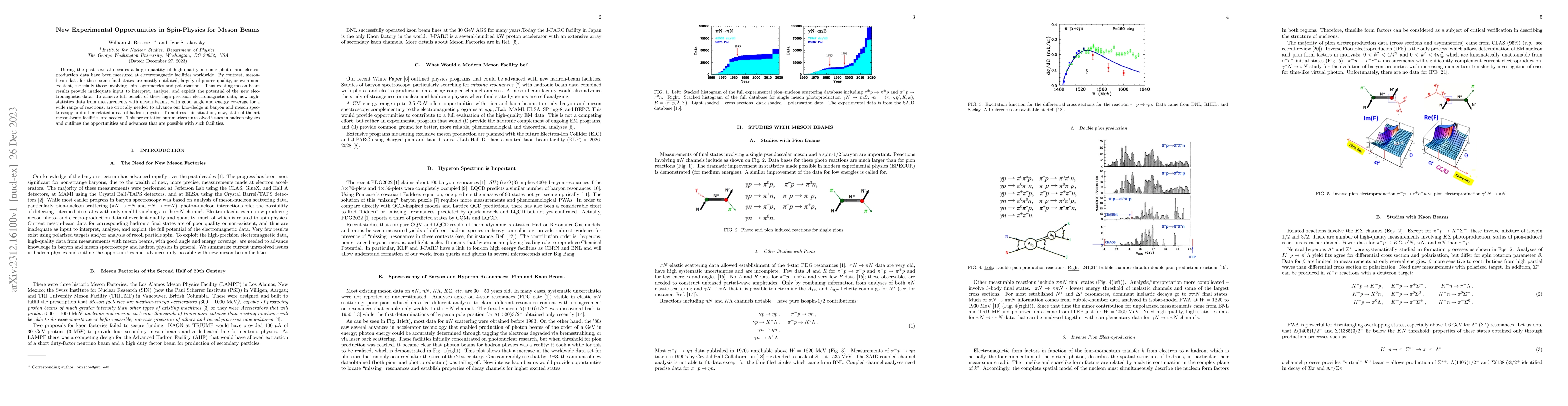 Thumbnail for New Experimental Opportunities in Spin-Physics for Meson Beams