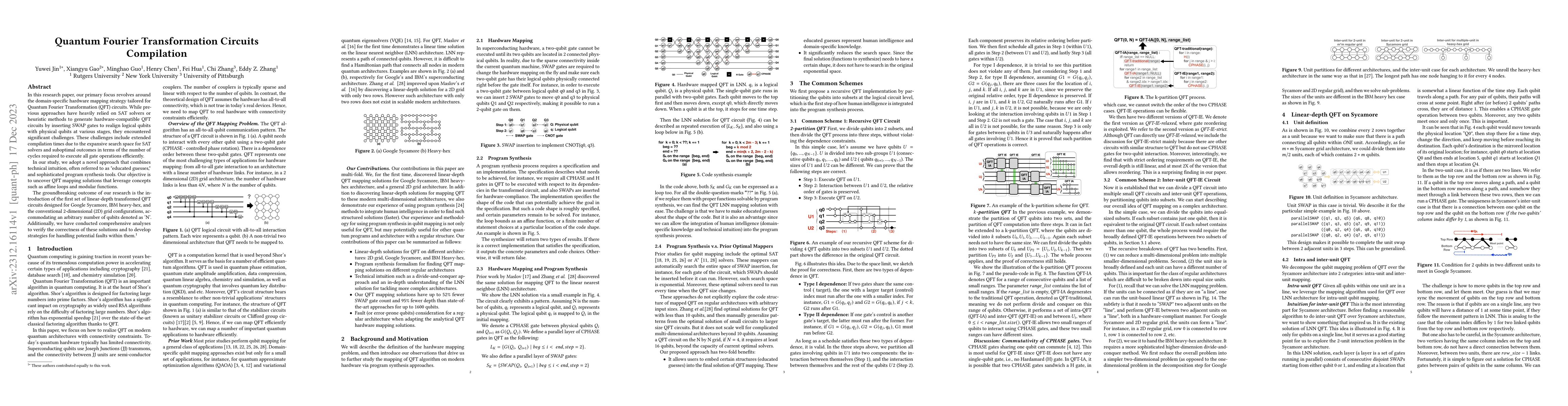 Thumbnail for Quantum Fourier Transformation Circuits Compilation