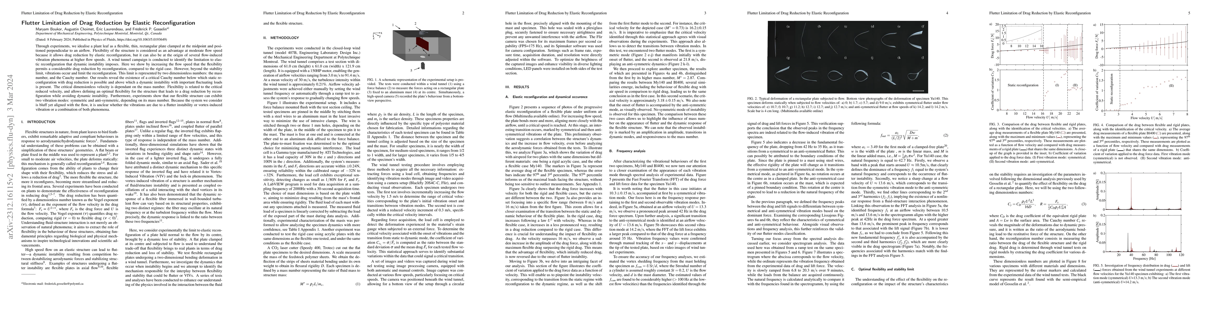 Thumbnail for Flutter Limitation of Drag Reduction by Elastic Reconfiguration