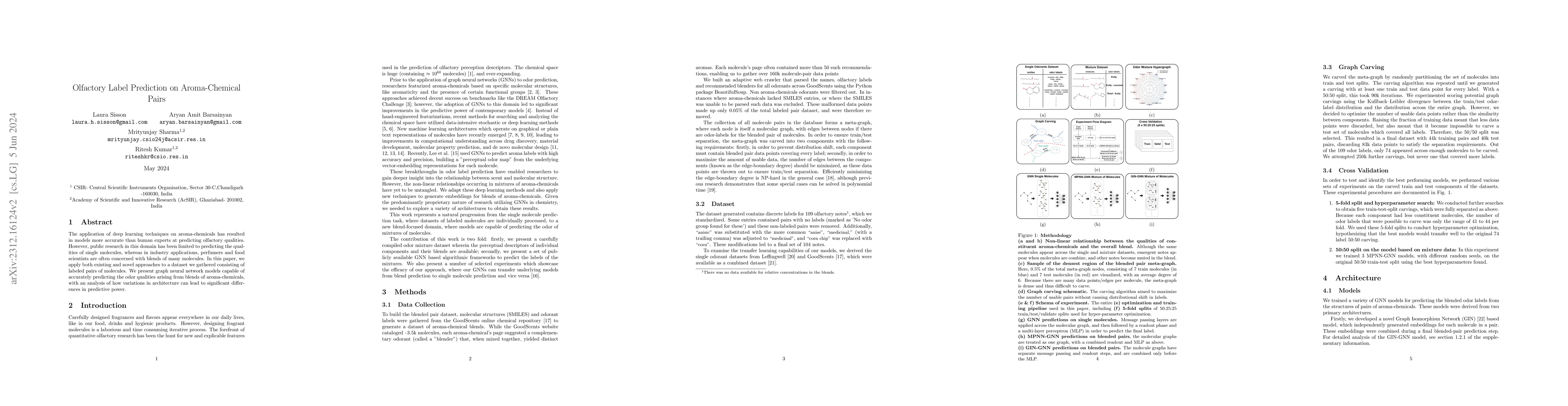 Thumbnail for Olfactory Label Prediction on Aroma-Chemical Pairs