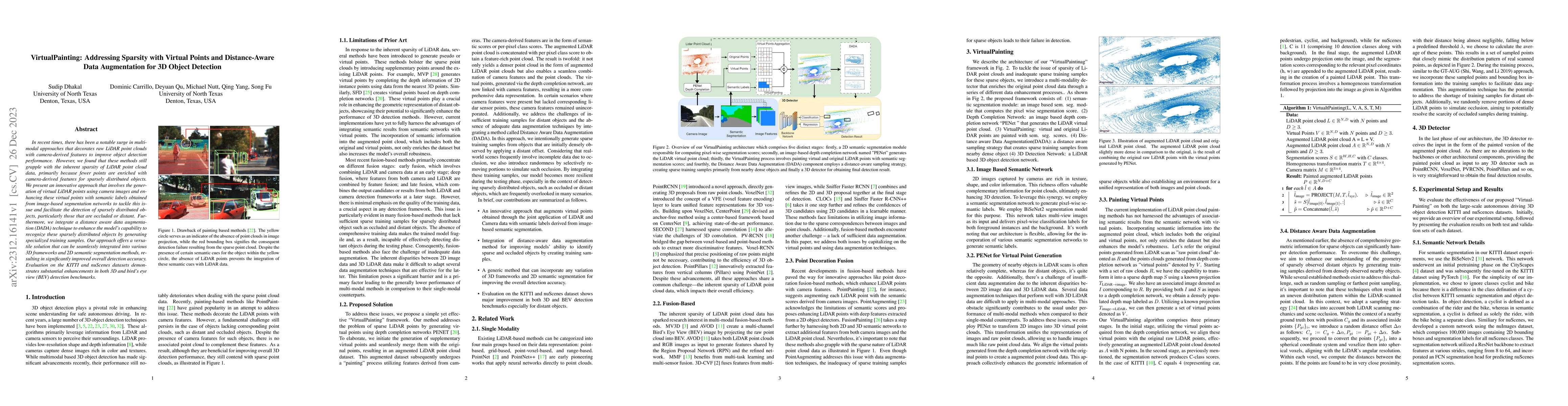 Thumbnail for VirtualPainting: Addressing Sparsity with Virtual Points and
  Distance-Aware Data Augmentation for 3D Object Detection