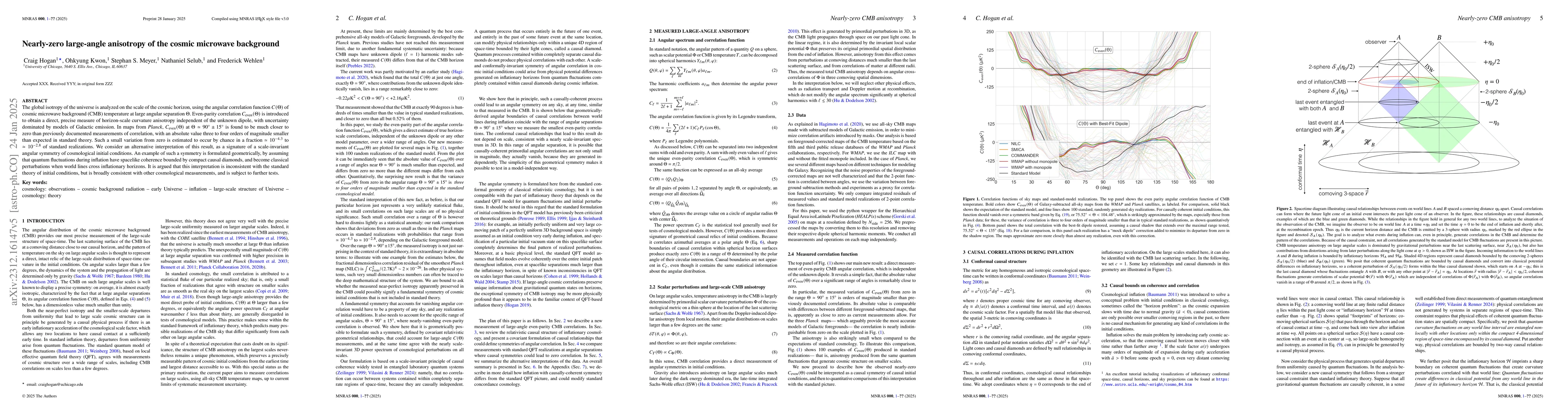 Thumbnail for Causal bounds on cosmological angular correlation