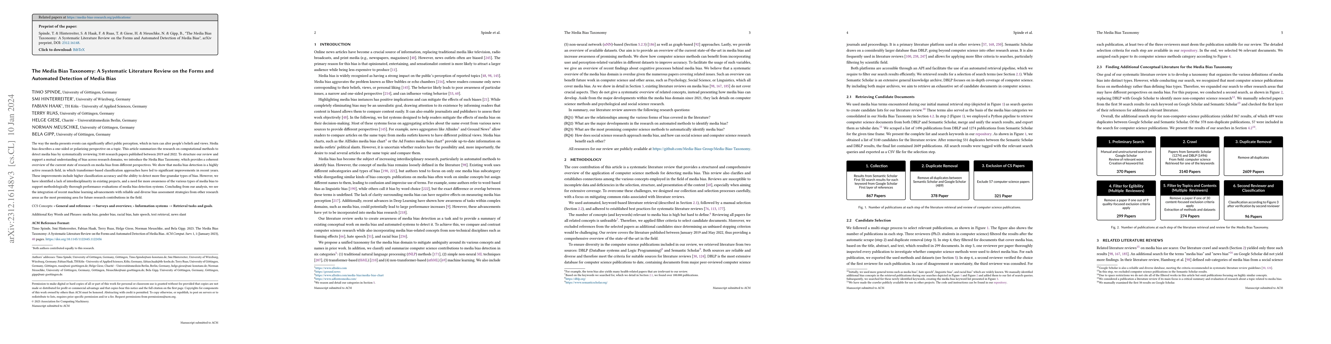 Thumbnail for The Media Bias Taxonomy: A Systematic Literature Review on the Forms and
  Automated Detection of Media Bias