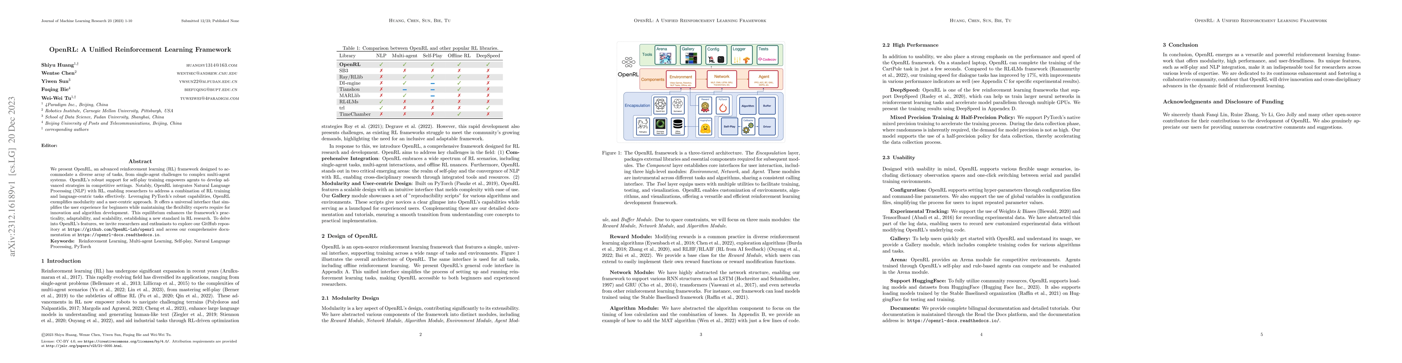 Thumbnail for OpenRL: A Unified Reinforcement Learning Framework