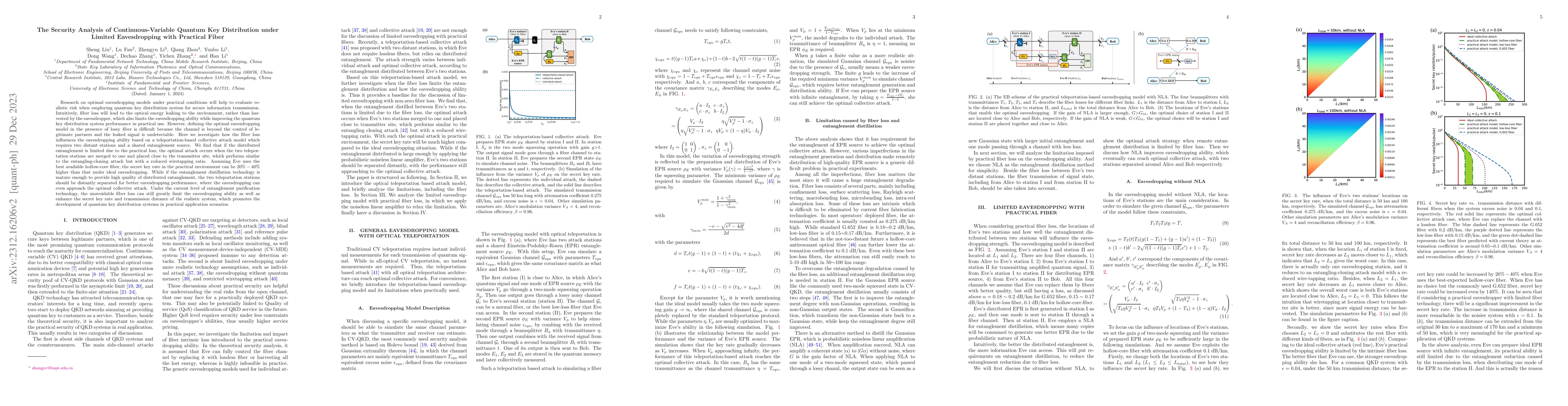 Thumbnail for The Security Analysis of Continuous-Variable Quantum Key Distribution
  under Limited Eavesdropping with Practical Fiber