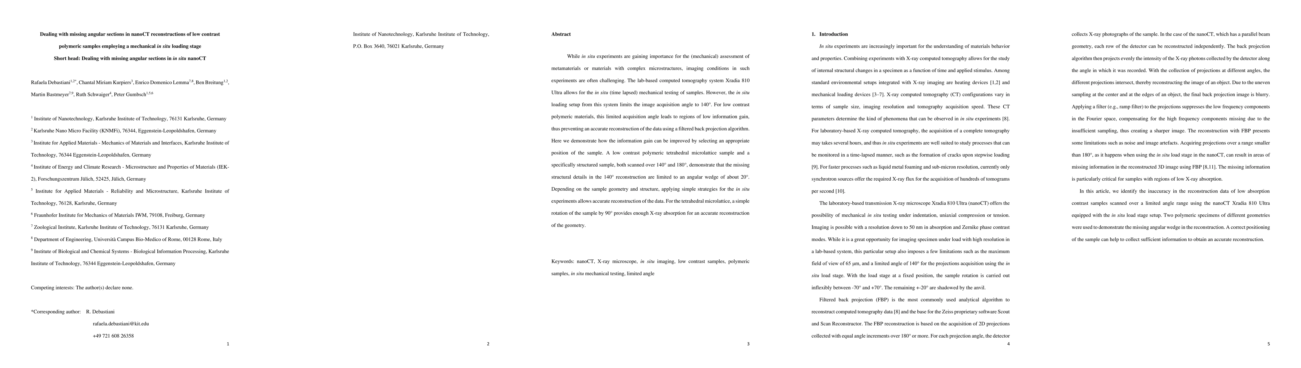 Thumbnail for Dealing with missing angular sections in nanoCT reconstructions of low
  contrast polymeric samples employing a mechanical in situ loading stage