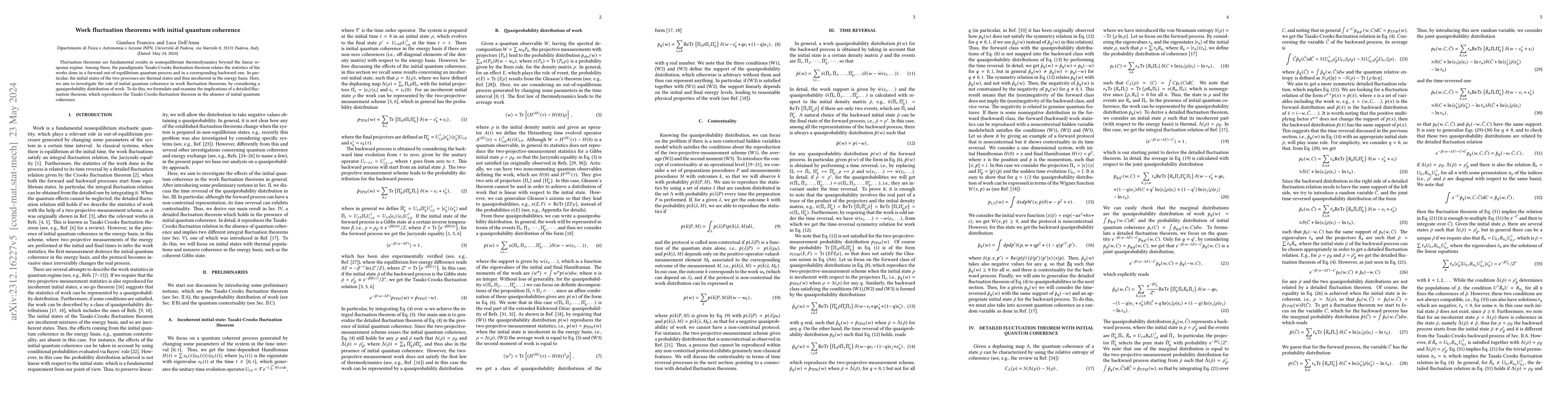 Thumbnail for Work fluctuation theorems with initial quantum coherence