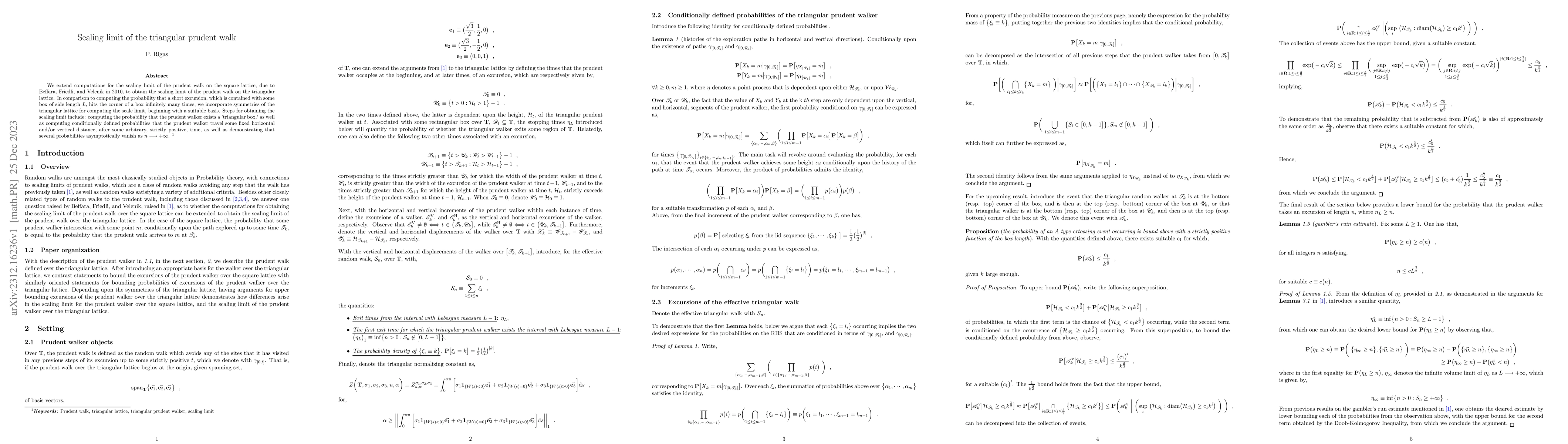 Thumbnail for Scaling limit of the triangular prudent walk
