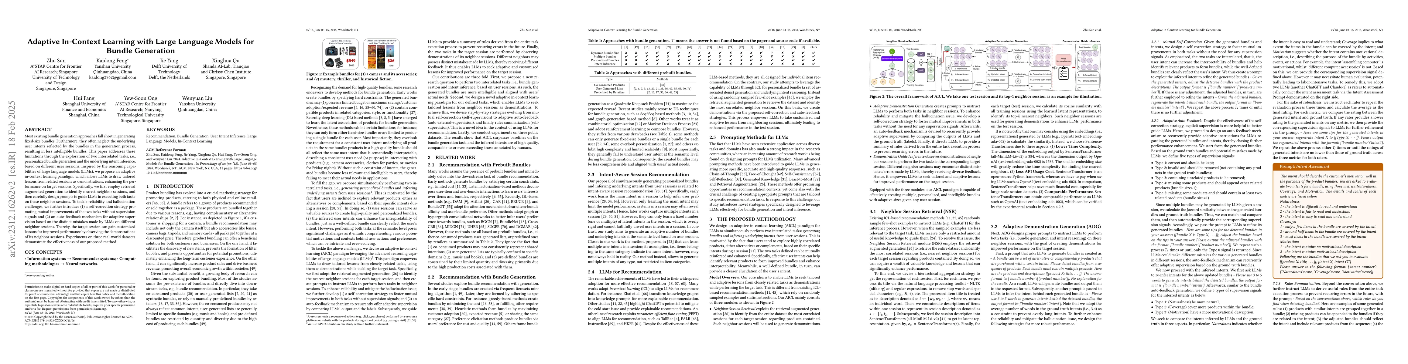 Thumbnail for Dynamic In-Context Learning from Nearest Neighbors for Bundle Generation