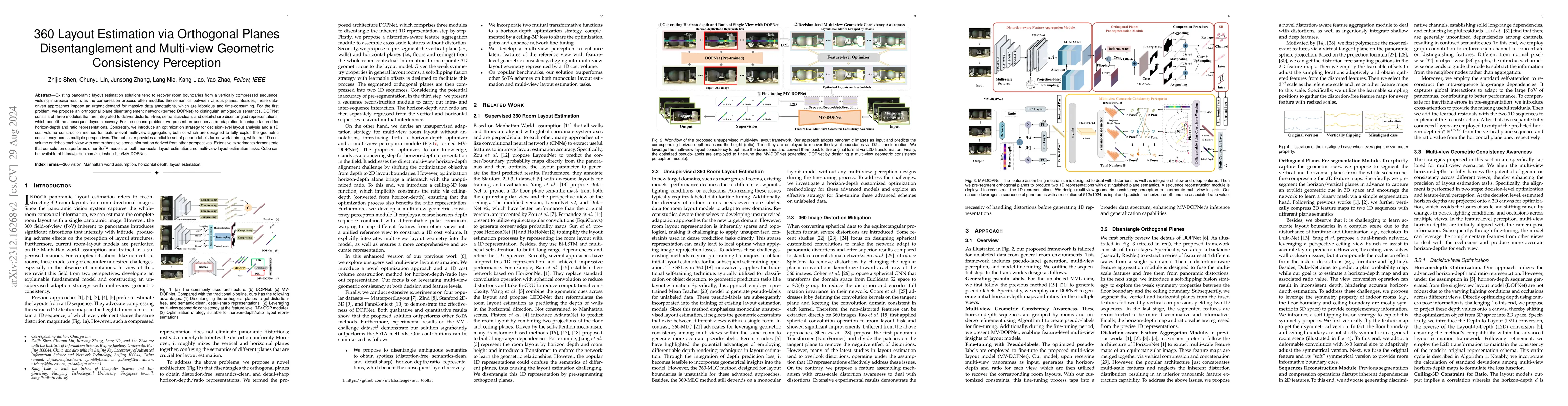 Thumbnail for 360 Layout Estimation via Orthogonal Planes Disentanglement and
  Multi-view Geometric Consistency Perception