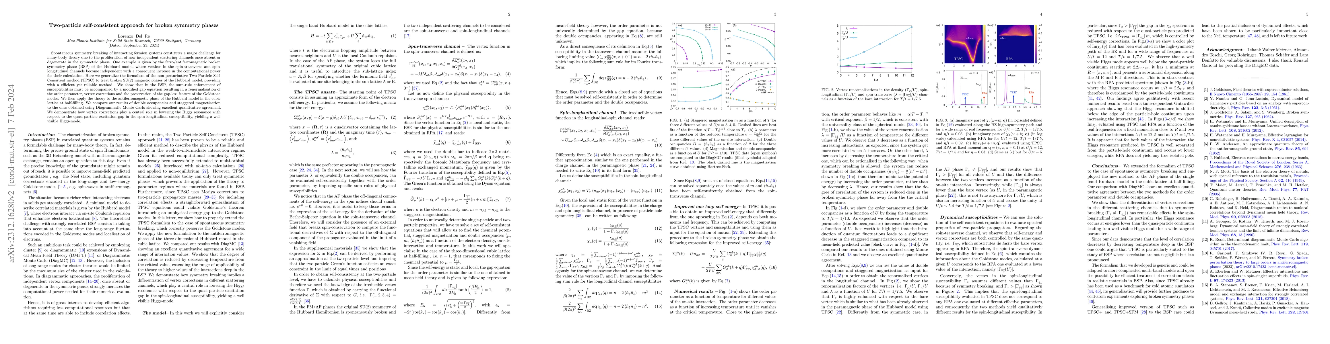 Thumbnail for Two-particle self-consistent approach for broken symmetry phases