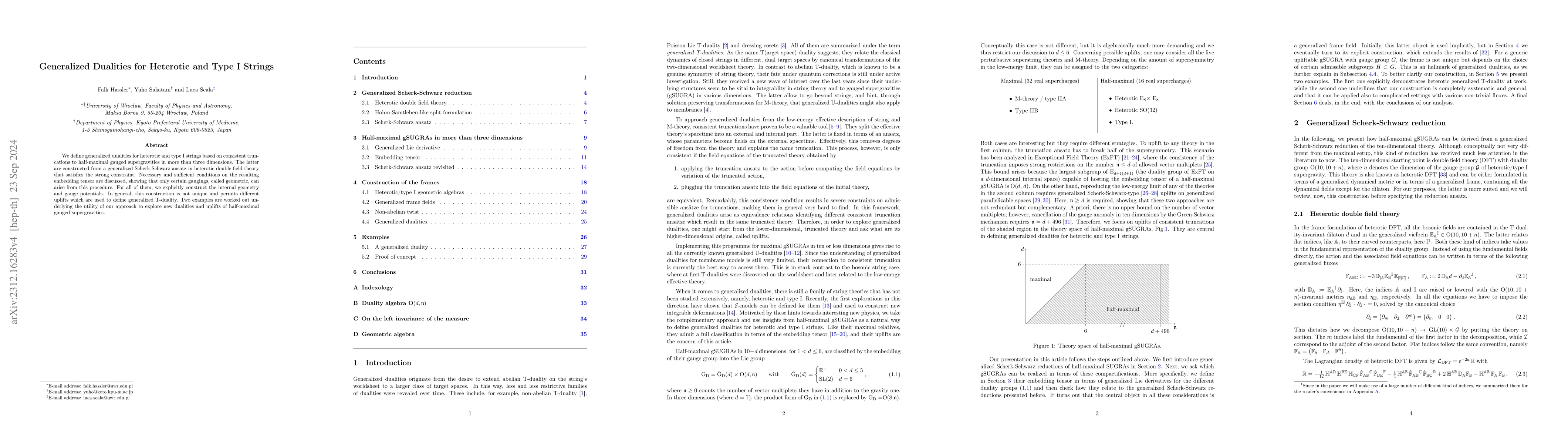 Thumbnail for Generalized Dualities for Heterotic and Type I Strings