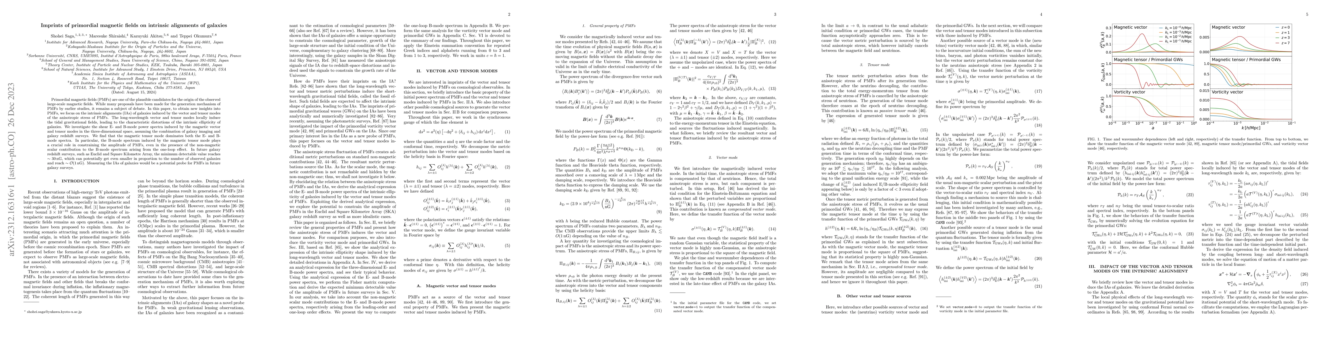 Thumbnail for Imprints of primordial magnetic fields on intrinsic alignments of
  galaxies