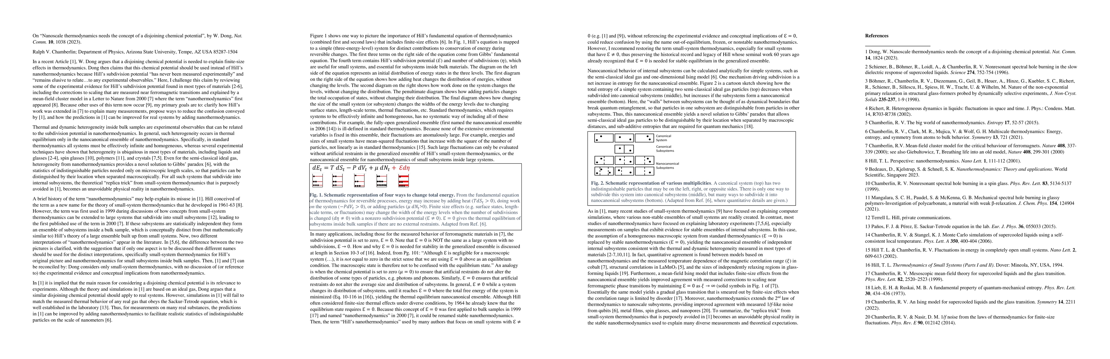 Thumbnail for On "Nanoscale thermodynamics needs the concept of a disjoining chemical
  potential", by W. Dong, Nat. Comm. 10, 1038 (2023)