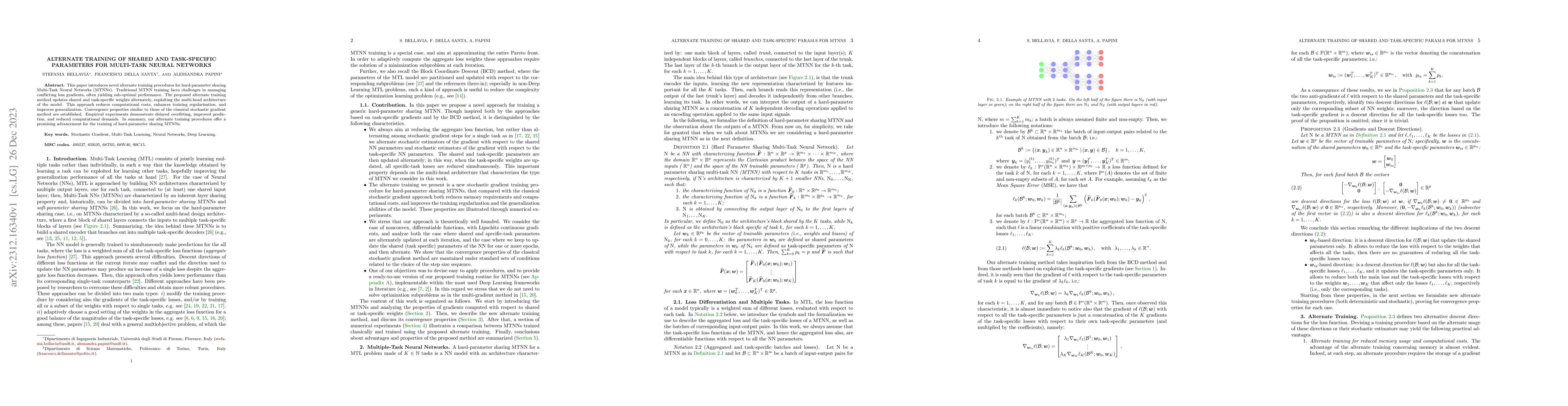 Thumbnail for Alternate Training of Shared and Task-Specific Parameters for Multi-Task
  Neural Networks