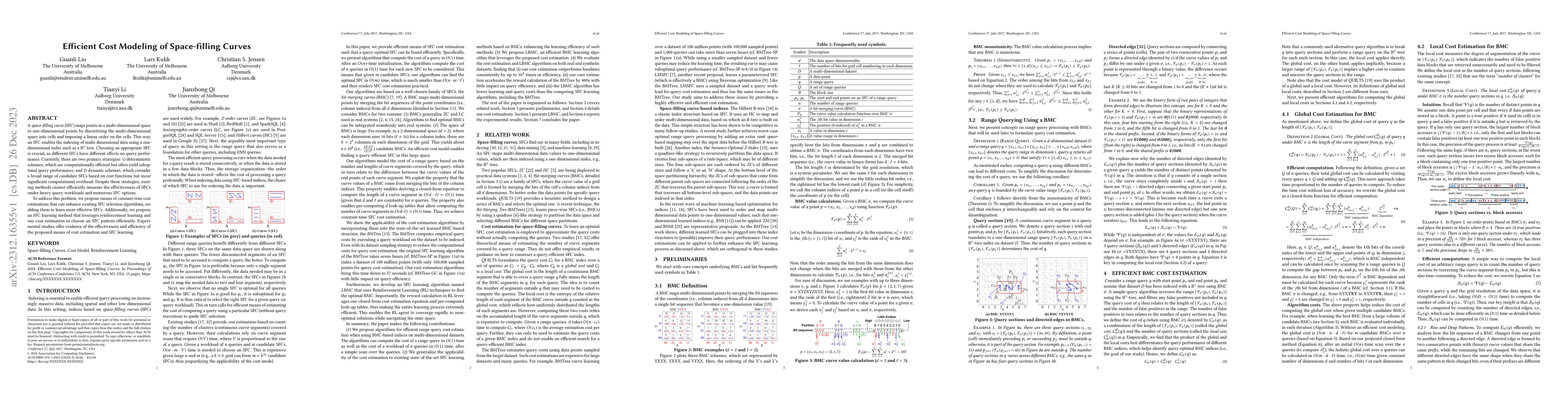 Thumbnail for Efficient Cost Modeling of Space-filling Curves