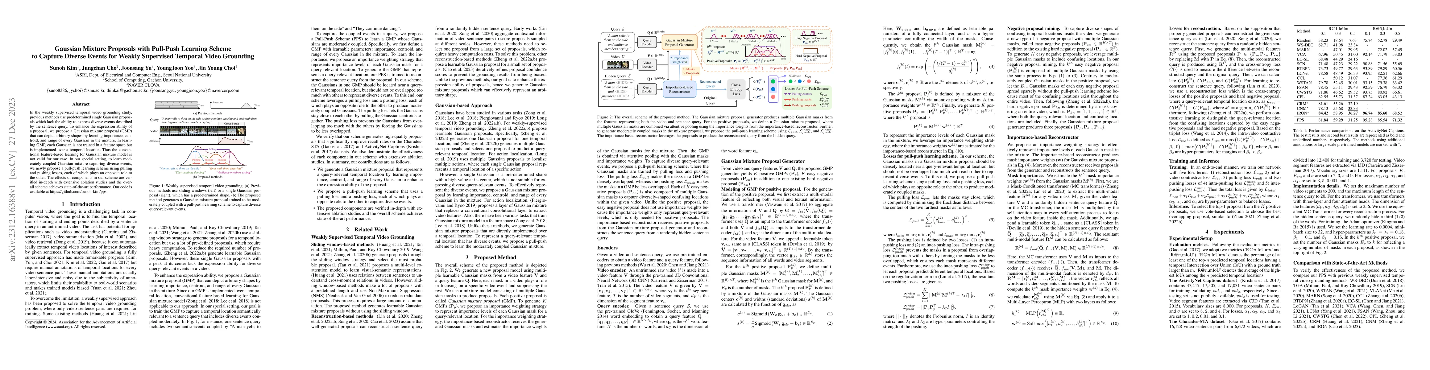 Thumbnail for Gaussian Mixture Proposals with Pull-Push Learning Scheme to Capture
  Diverse Events for Weakly Supervised Temporal Video Grounding