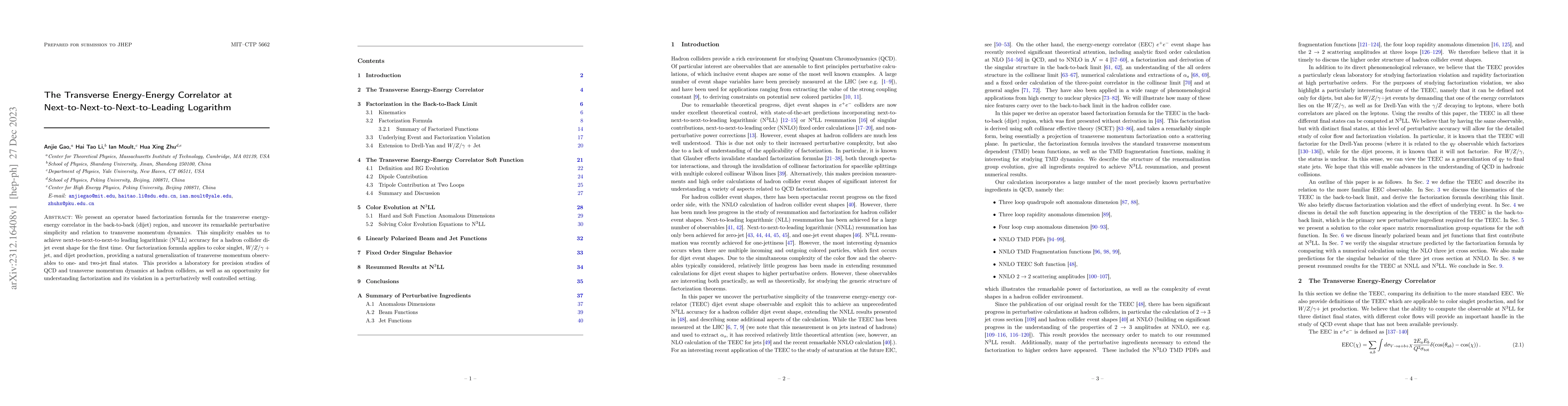 Thumbnail for The Transverse Energy-Energy Correlator at
  Next-to-Next-to-Next-to-Leading Logarithm