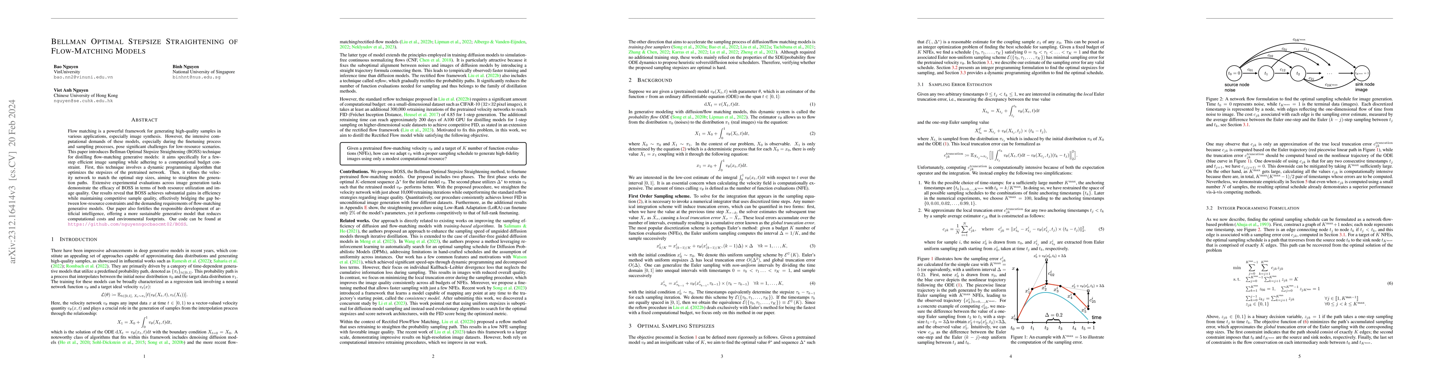 Thumbnail for Bellman Optimal Stepsize Straightening of Flow-Matching Models