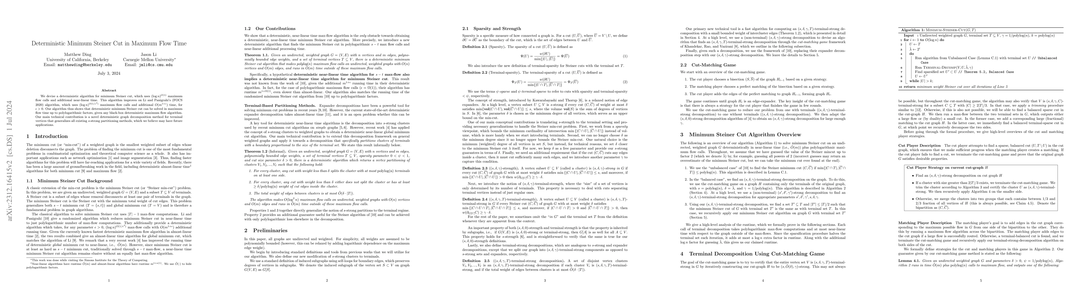 Thumbnail for Deterministic Minimum Steiner Cut in Maximum Flow Time