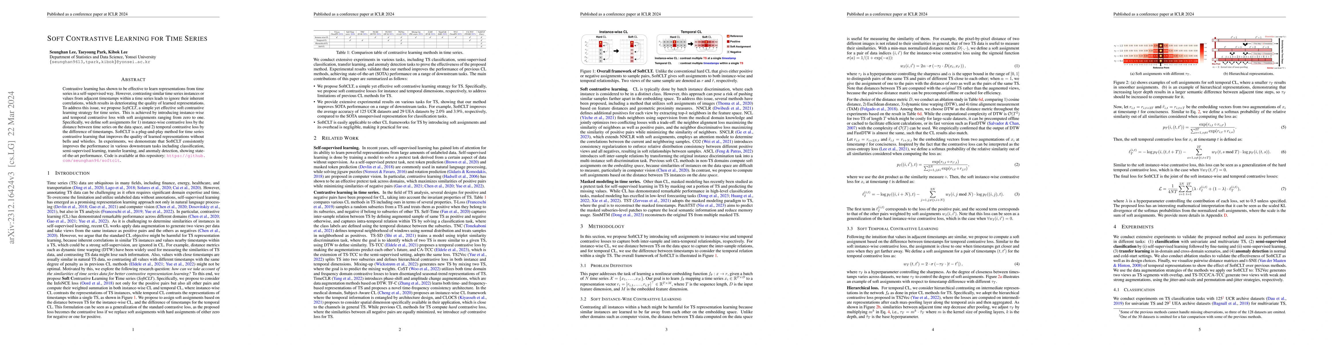 Thumbnail for Soft Contrastive Learning for Time Series