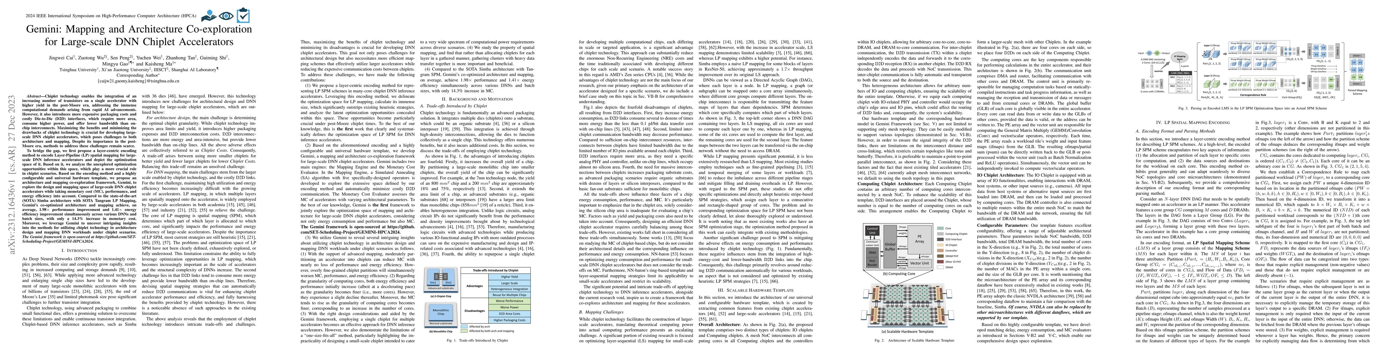 Thumbnail for Gemini: Mapping and Architecture Co-exploration for Large-scale DNN
  Chiplet Accelerators
