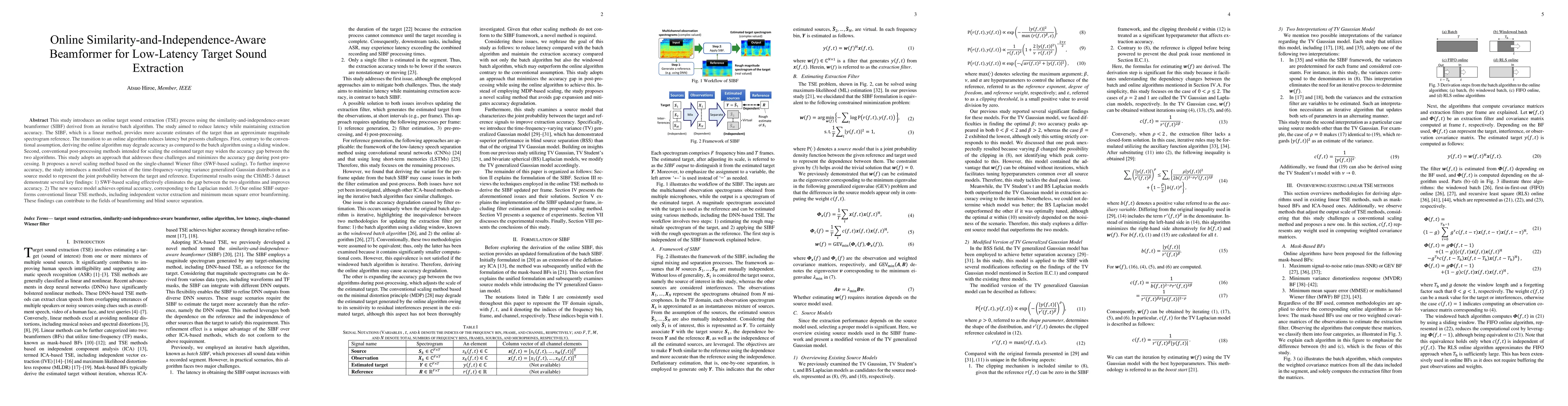 Thumbnail for Online Similarity-and-Independence-Aware Beamformer for Low-latency
  Target Sound Extraction
