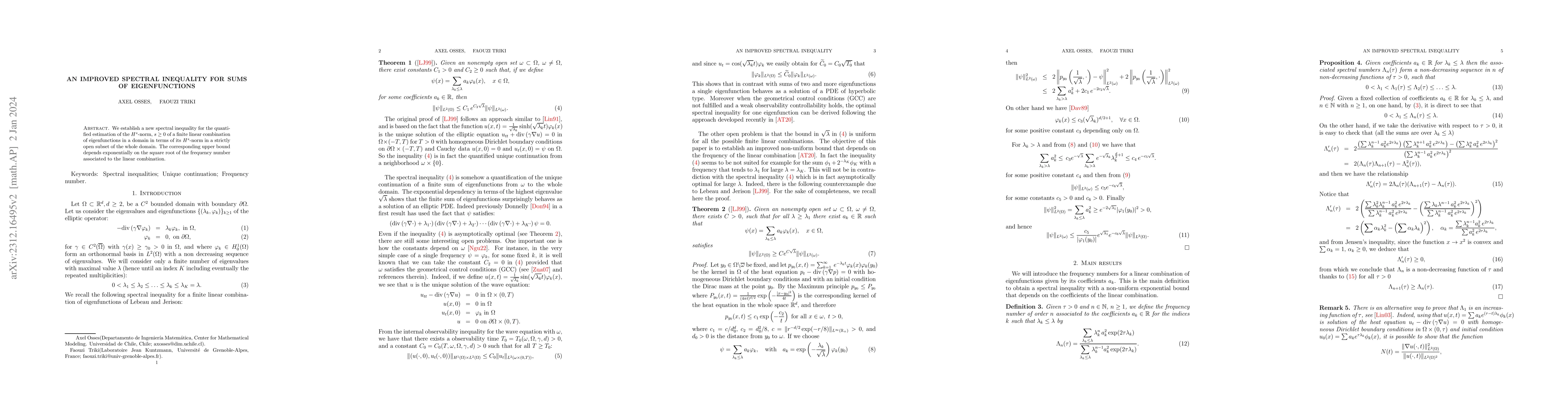 Thumbnail for An improved spectral inequality for sums of eigenfunctions
