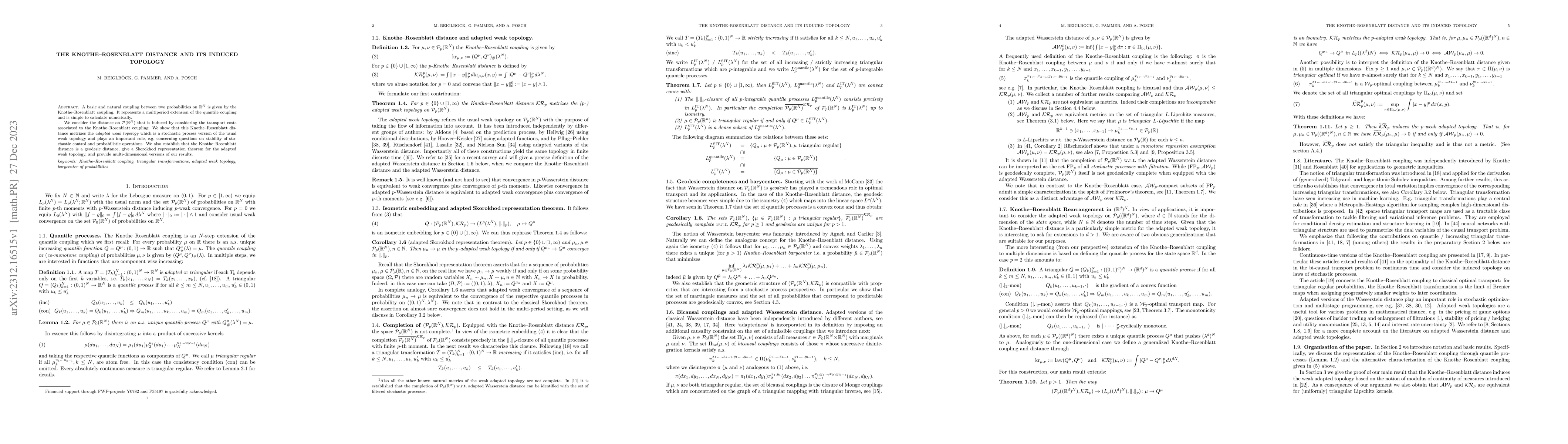 Thumbnail for The Knothe-Rosenblatt distance and its induced topology