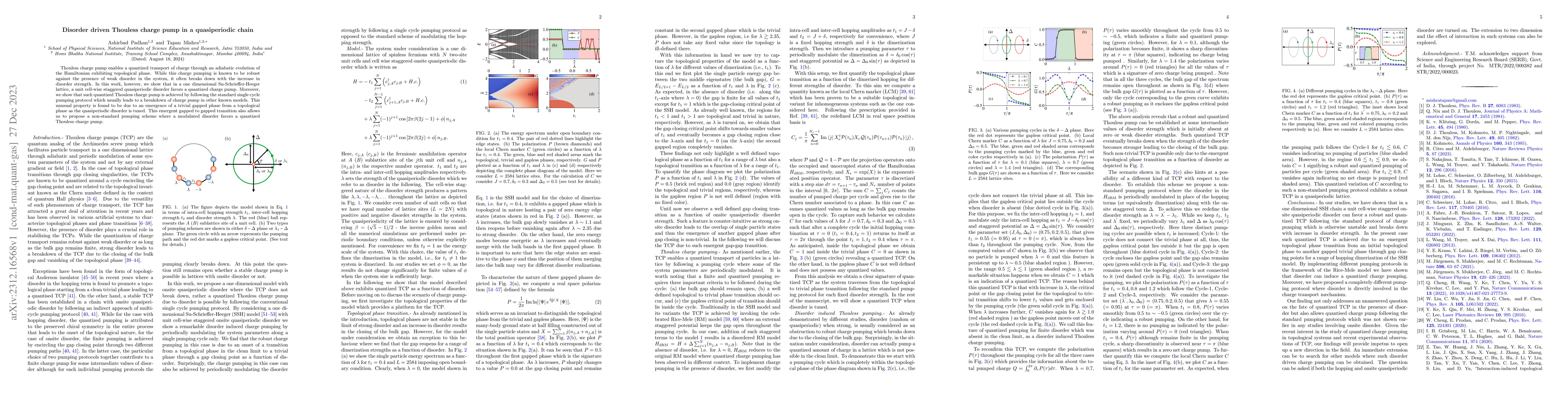 Thumbnail for Disorder driven Thouless charge pump in a quasiperiodic chain