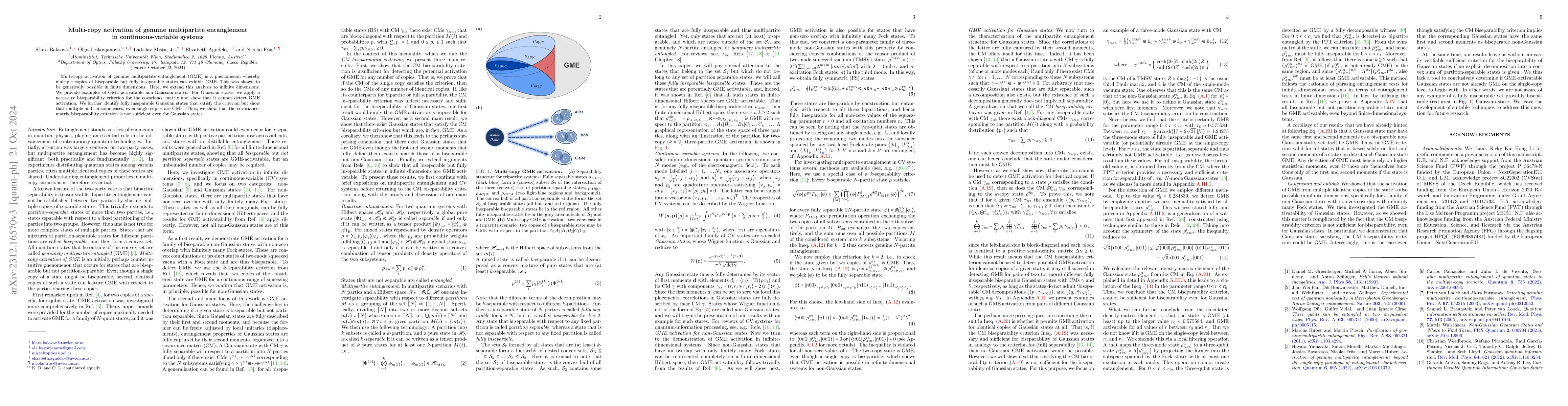 Thumbnail for Multi-copy activation of genuine multipartite entanglement in
  continuous-variable systems