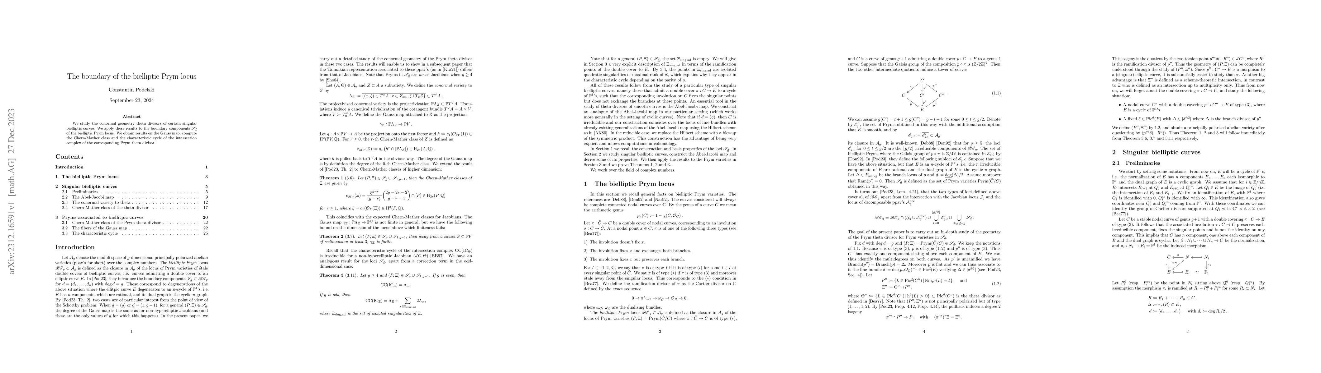 Thumbnail for The boundary of the bielliptic Prym locus