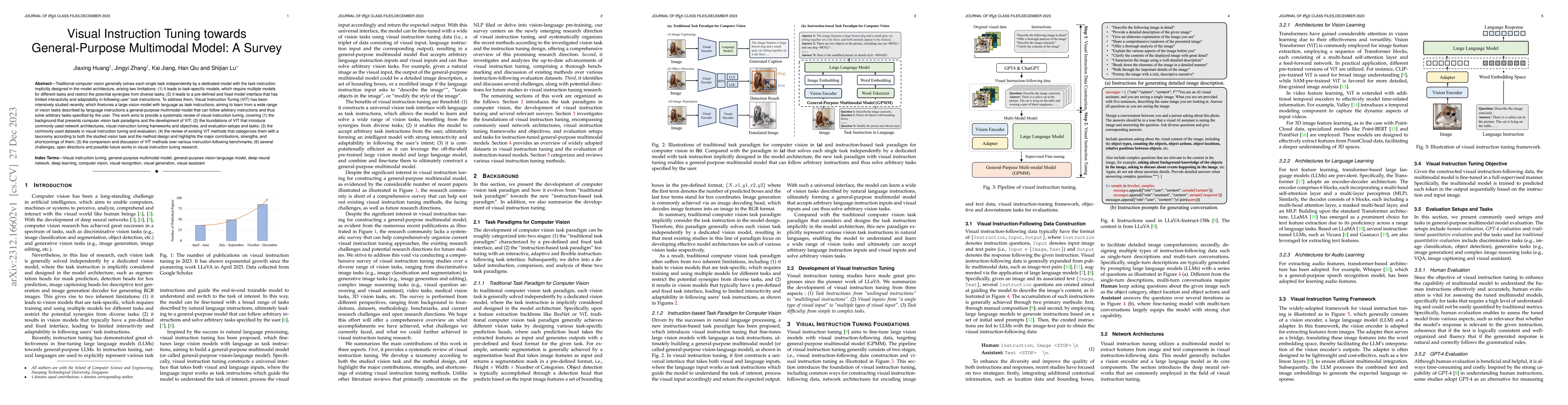 Thumbnail for Visual Instruction Tuning towards General-Purpose Multimodal Model: A
  Survey