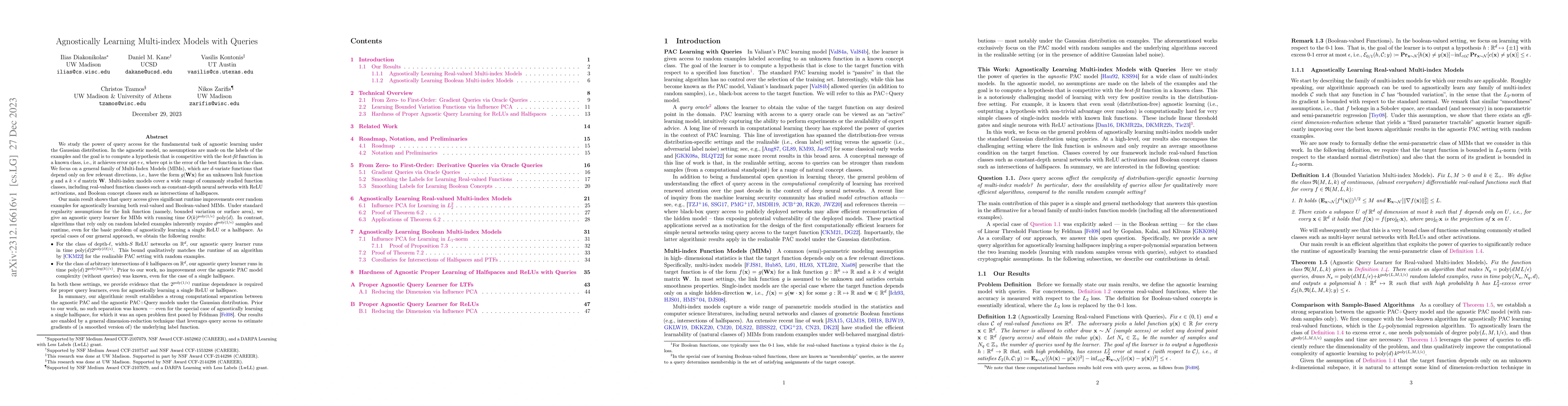 Thumbnail for Agnostically Learning Multi-index Models with Queries