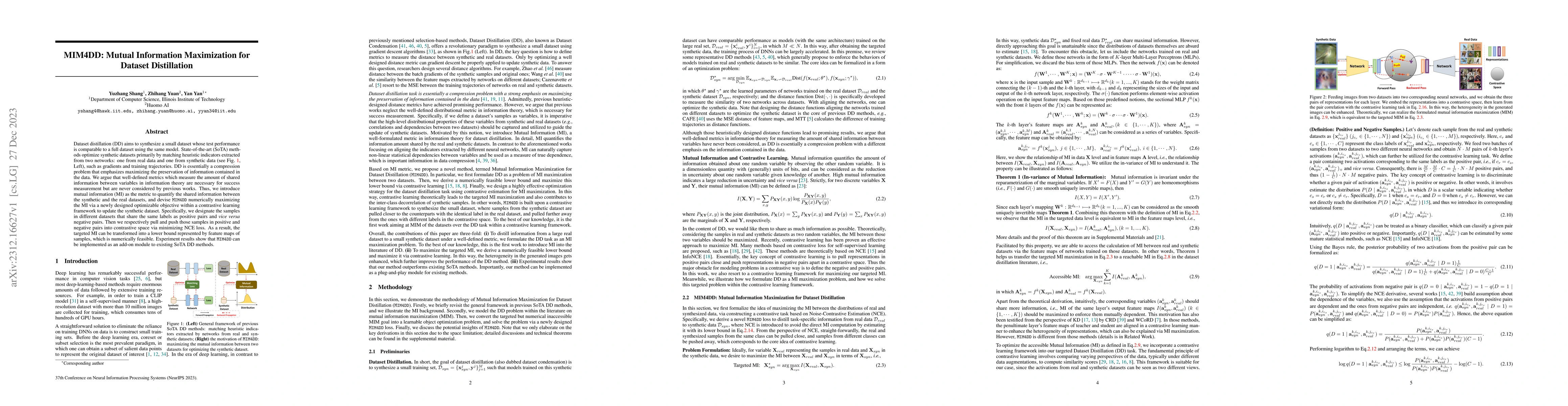 Thumbnail for MIM4DD: Mutual Information Maximization for Dataset Distillation