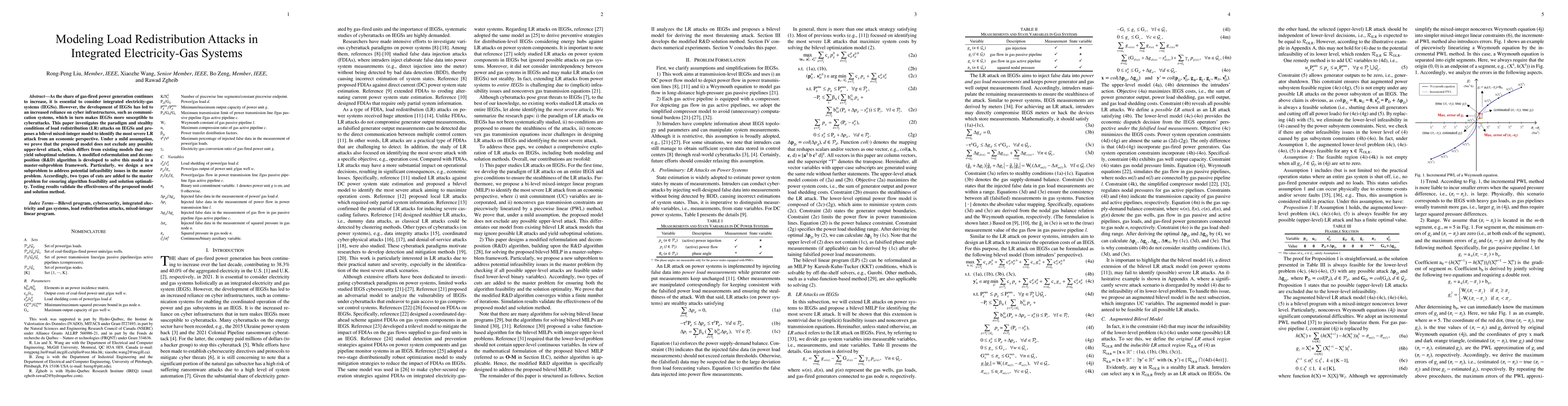 Thumbnail for Modeling Load Redistribution Attacks in Integrated Electricity-Gas
  Systems