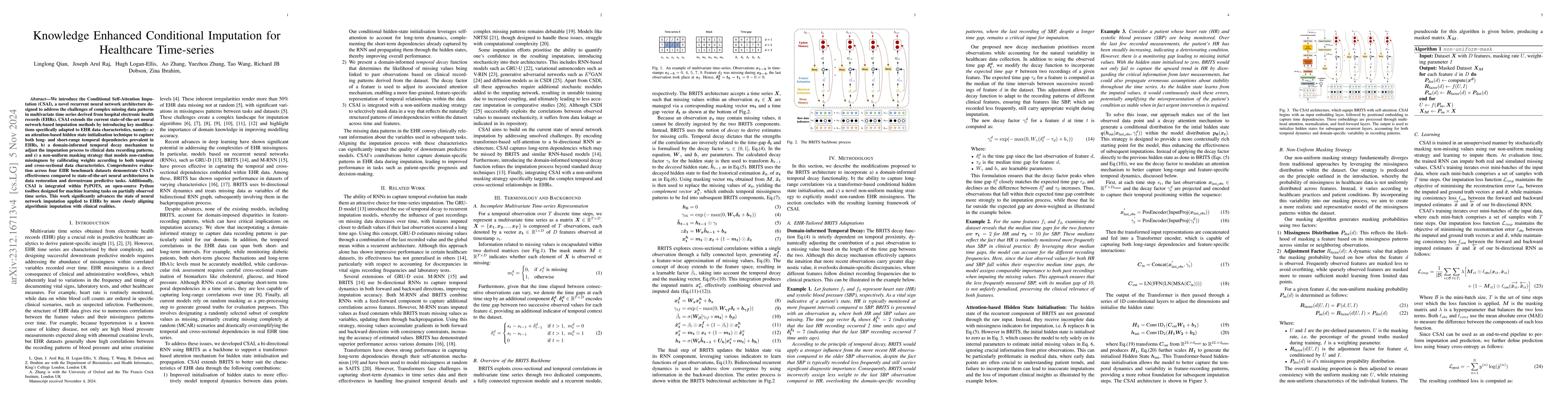 Thumbnail for Knowledge Enhanced Conditional Imputation for Healthcare Time-series