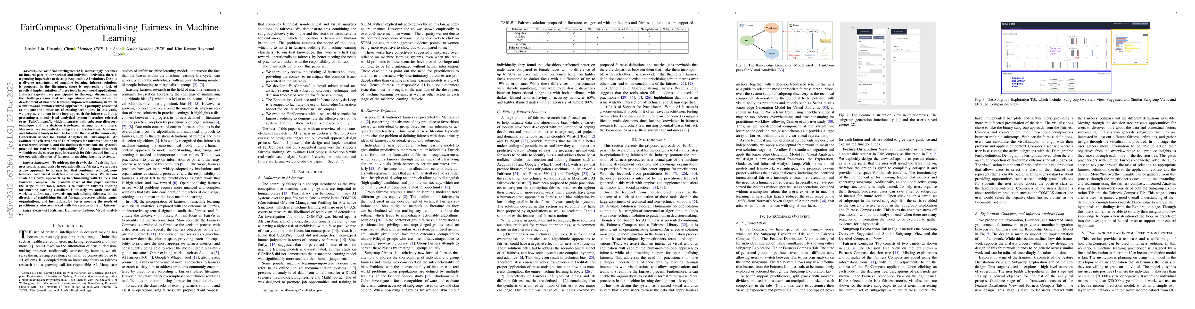 Thumbnail for FairCompass: Operationalising Fairness in Machine Learning