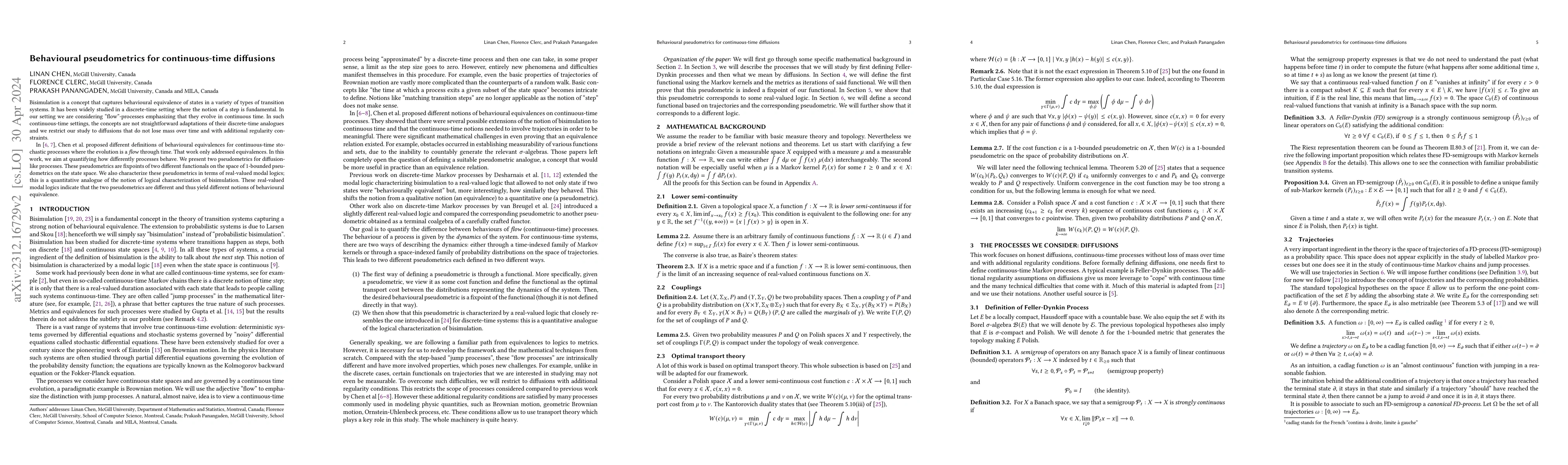 Thumbnail for Behavioural pseudometrics for continuous-time diffusions