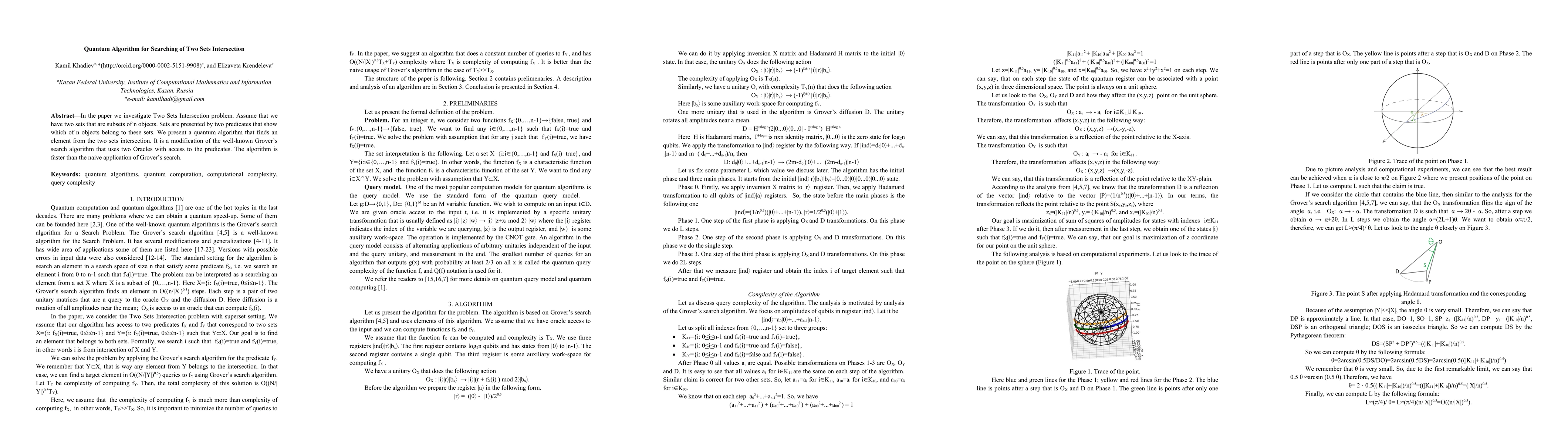 Thumbnail for Quantum Algorithm for Searching of Two Sets Intersection