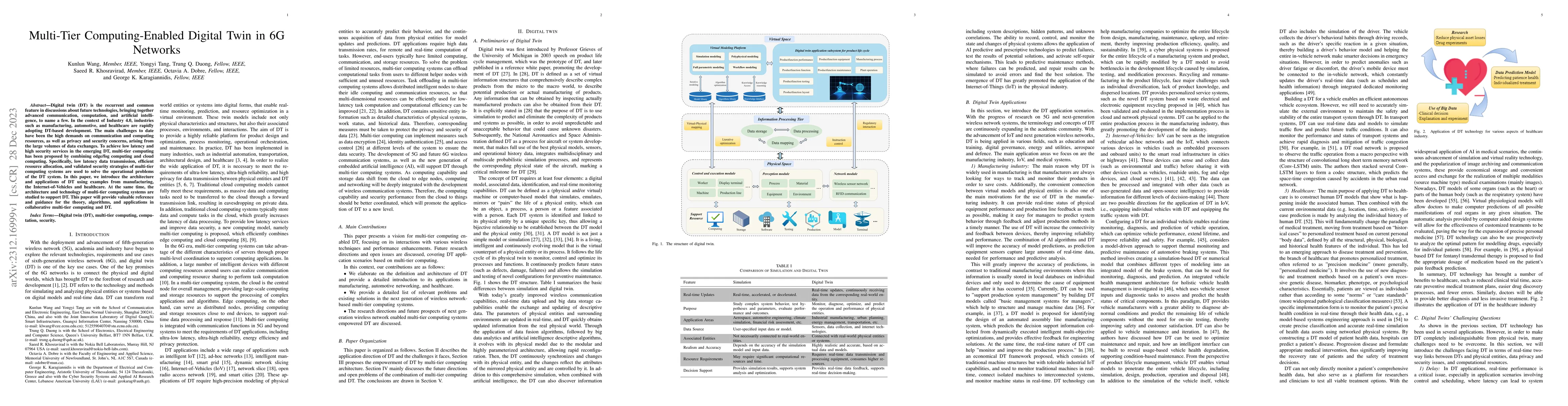 Thumbnail for Multi-Tier Computing-Enabled Digital Twin in 6G Networks