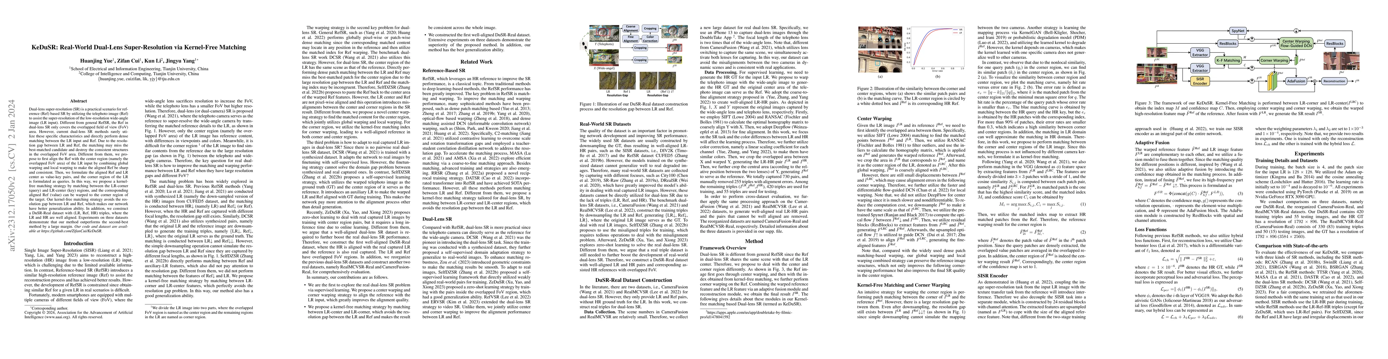 Thumbnail for KeDuSR: Real-World Dual-Lens Super-Resolution via Kernel-Free Matching