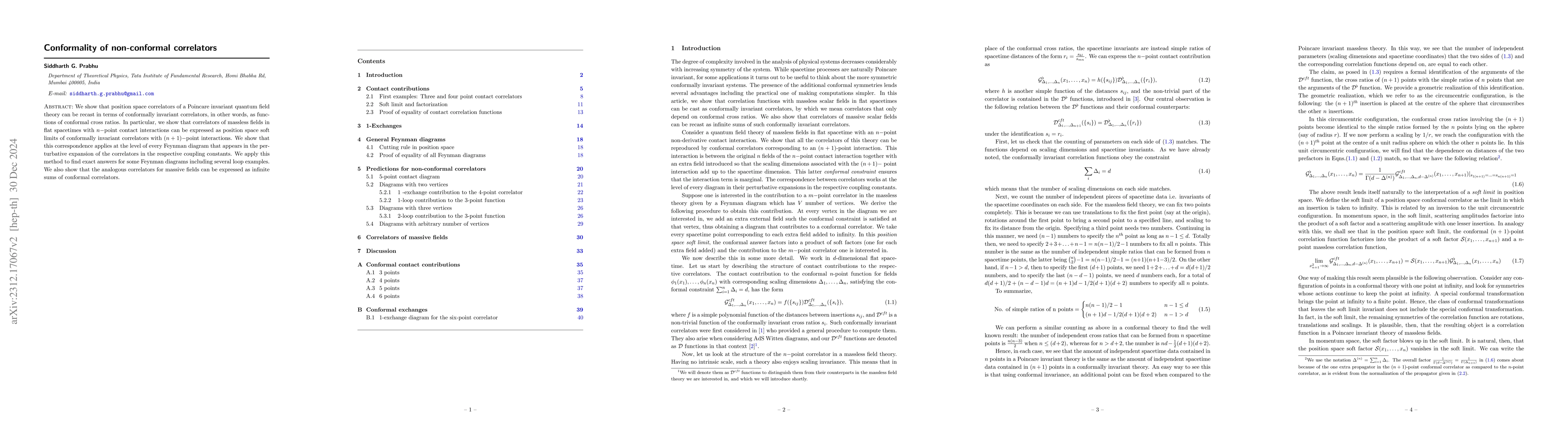 Thumbnail for Conformality of non-conformal correlators