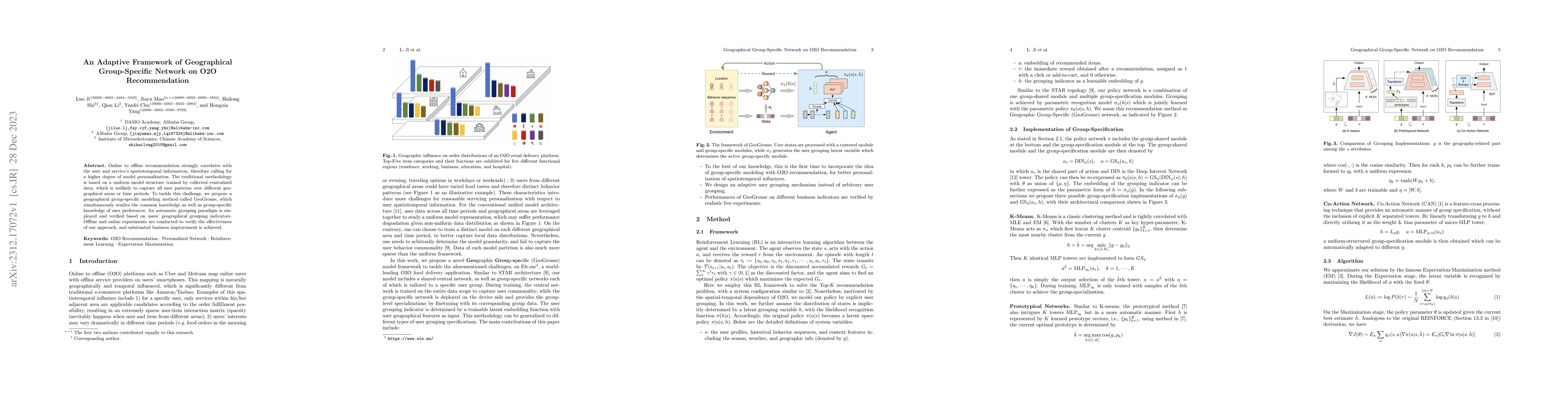 Thumbnail for An Adaptive Framework of Geographical Group-Specific Network on O2O
  Recommendation