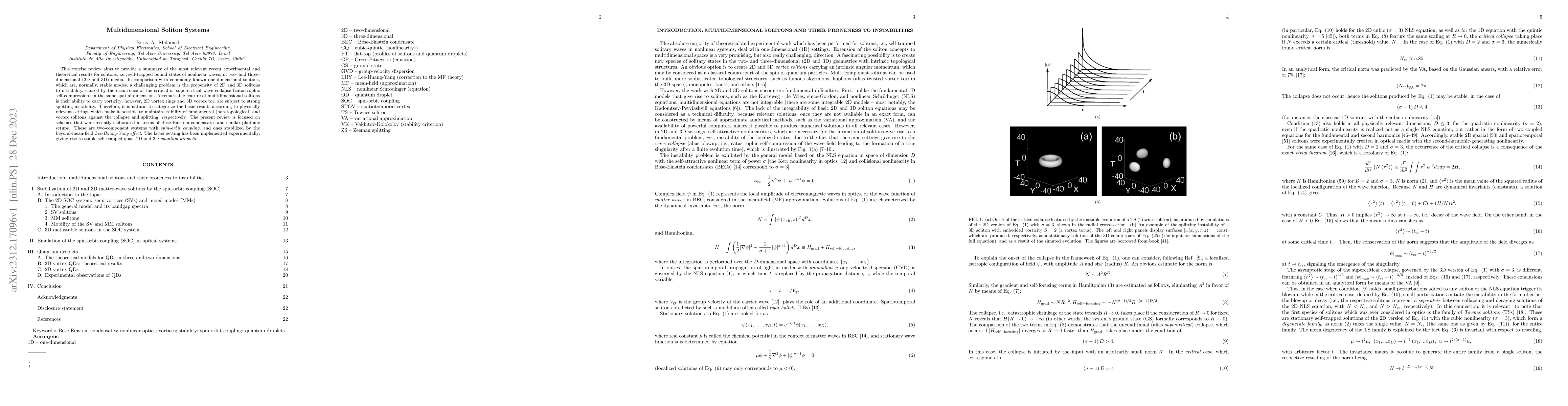 Thumbnail for Multidimensional Soliton Systems