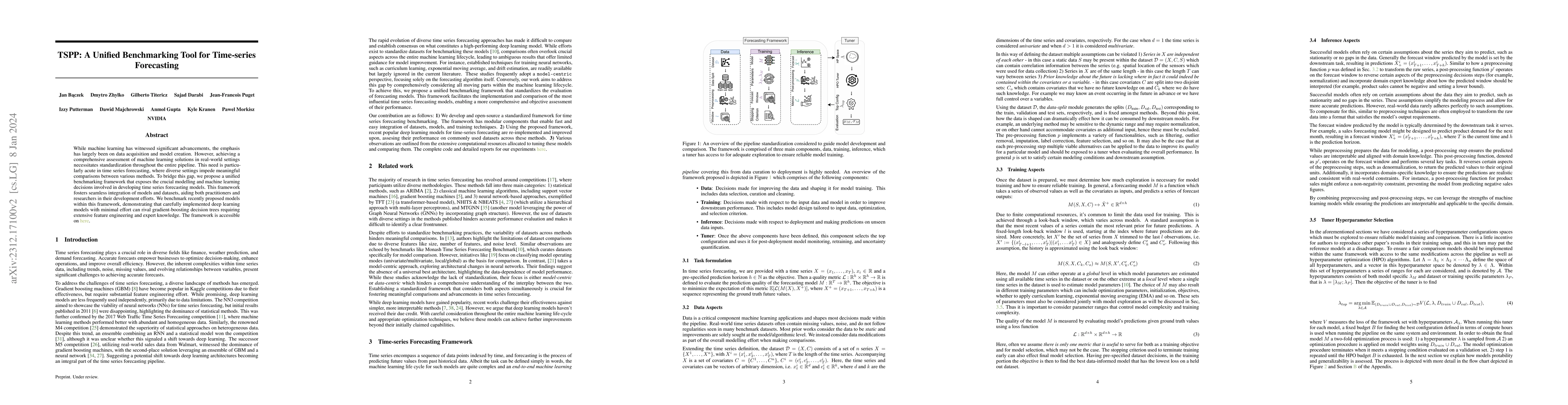 Thumbnail for TSPP: A Unified Benchmarking Tool for Time-series Forecasting