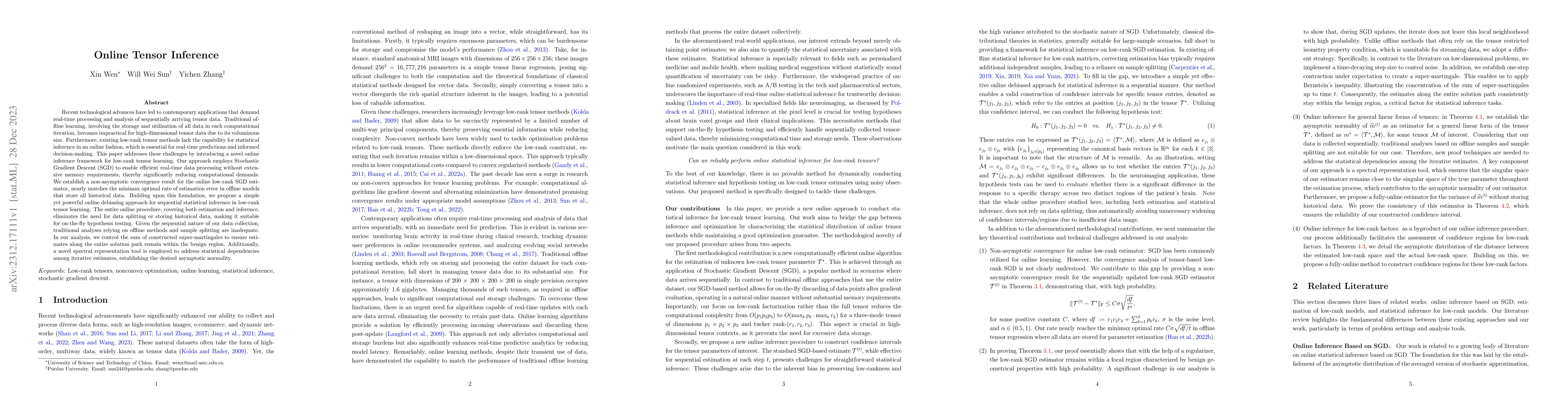 Thumbnail for Online Tensor Inference